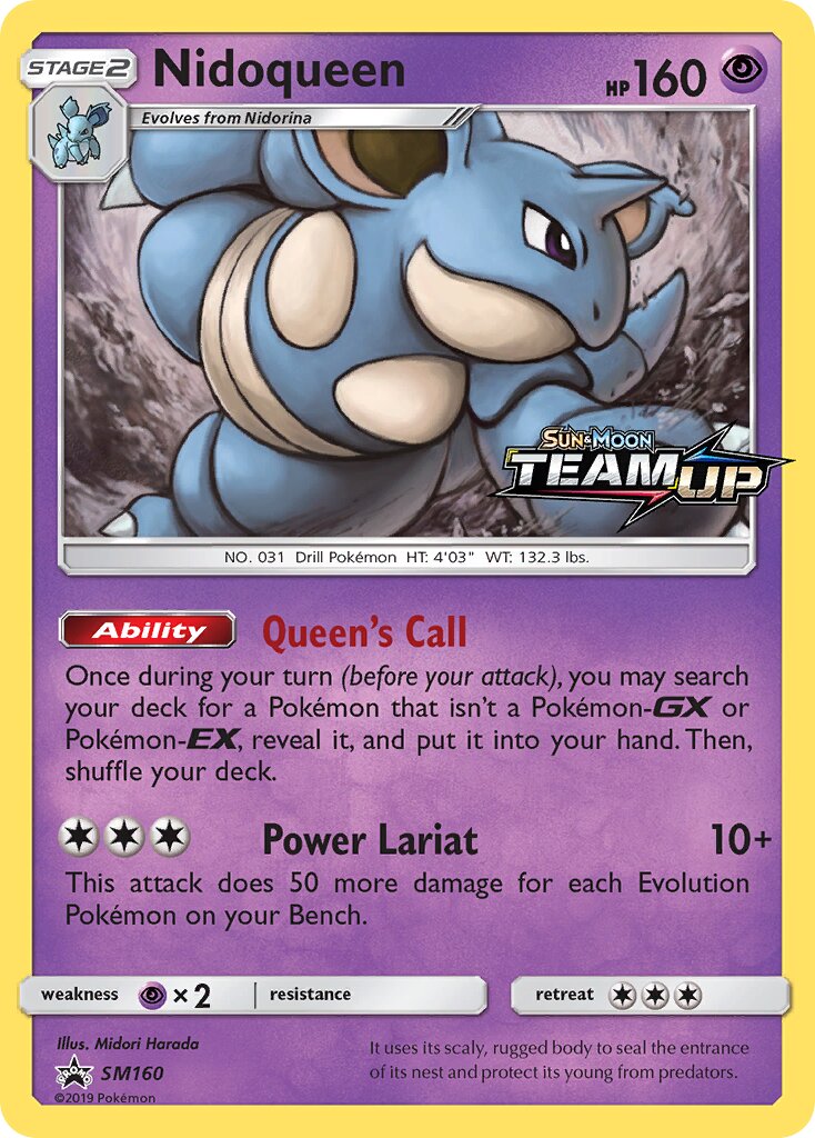 Nidoqueen SM160 — Sun & Moon Promos (English Pokémon TCG card)