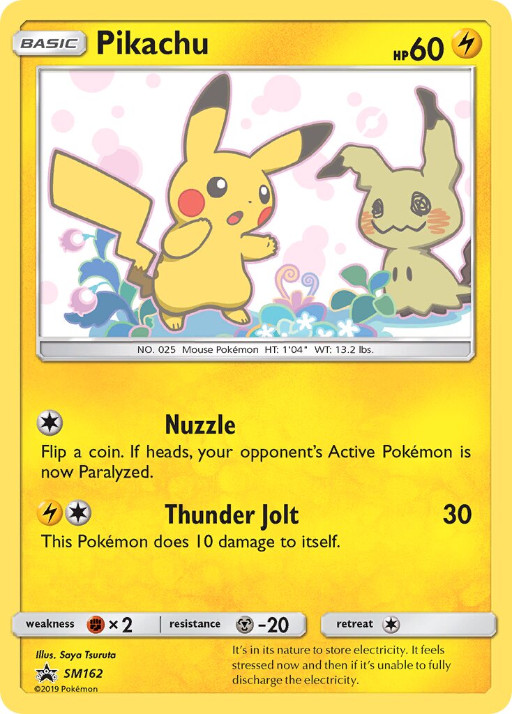 Pikachu SM162 — Sun & Moon Promos (English Pokémon TCG card)