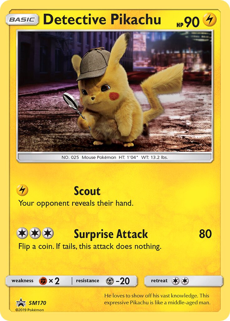 Detective Pikachu SM170 — Sun & Moon Promos (English Pokémon TCG card)