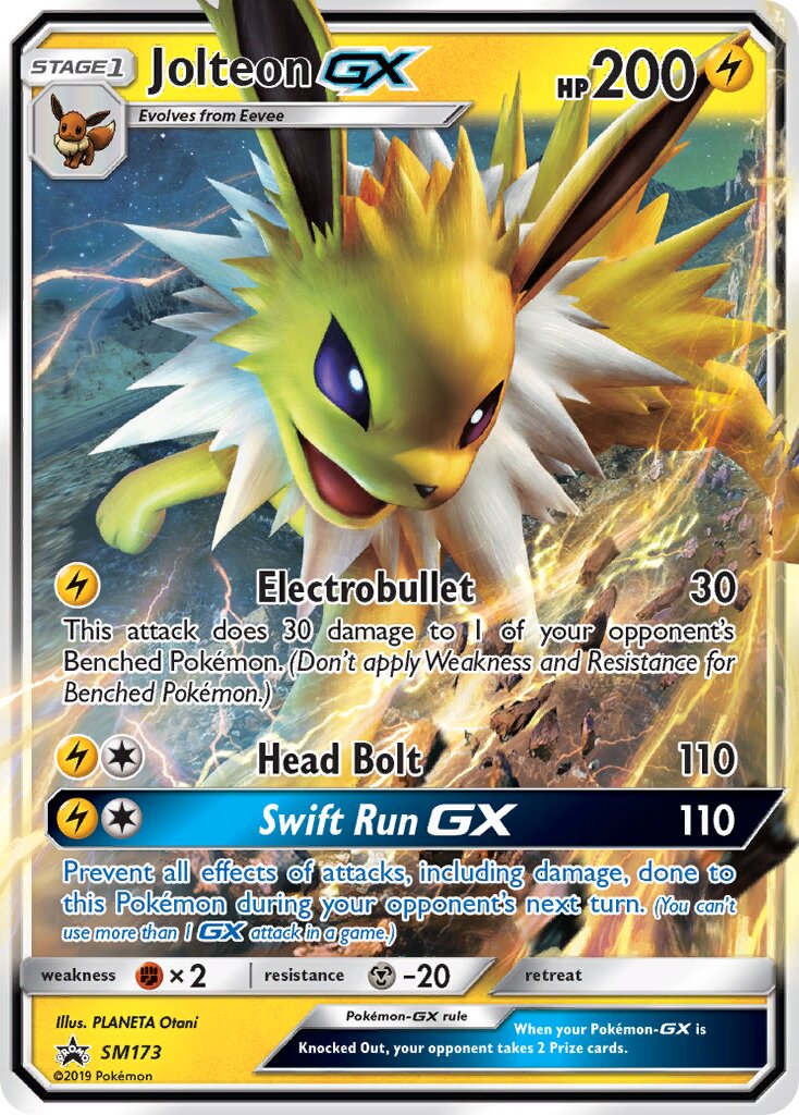 Jolteon-GX SM173 — Sun & Moon Promos (English Pokémon TCG card)