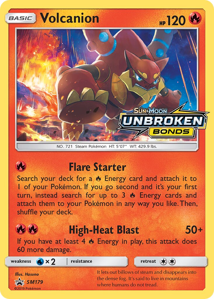 Volcanion SM179 — Sun & Moon Promos (English Pokémon TCG card)