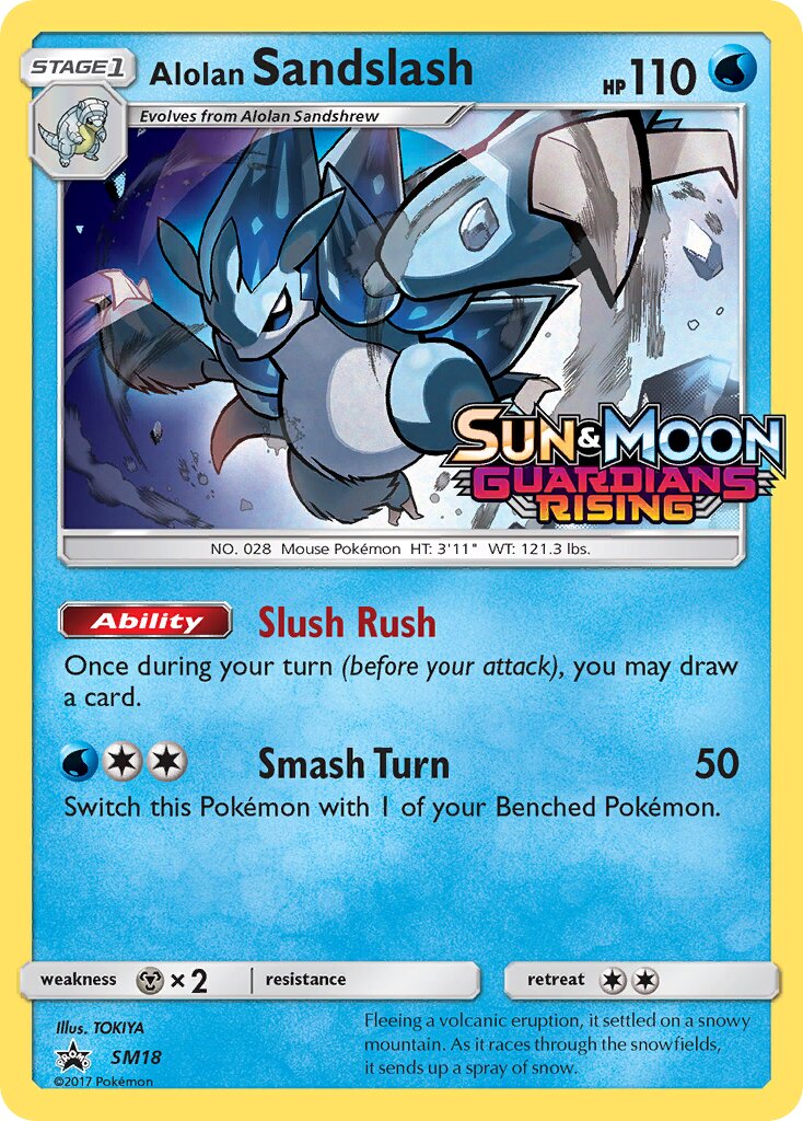 Alolan Sandslash SM18 — Sun & Moon Promos (English Pokémon TCG card)