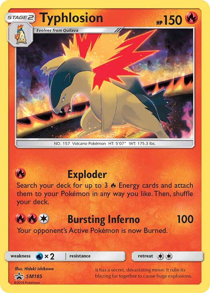 Typhlosion SM185 — Sun & Moon Promos (English Pokémon TCG card)
