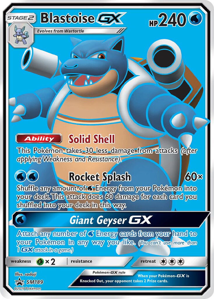 Blastoise-GX SM189 — Sun & Moon Promos (English Pokémon TCG card)