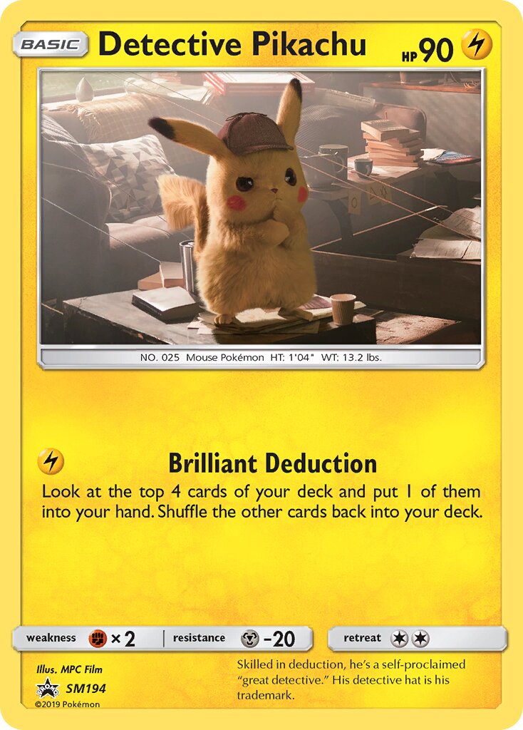 Detective Pikachu SM194 — Sun & Moon Promos (English Pokémon TCG card)