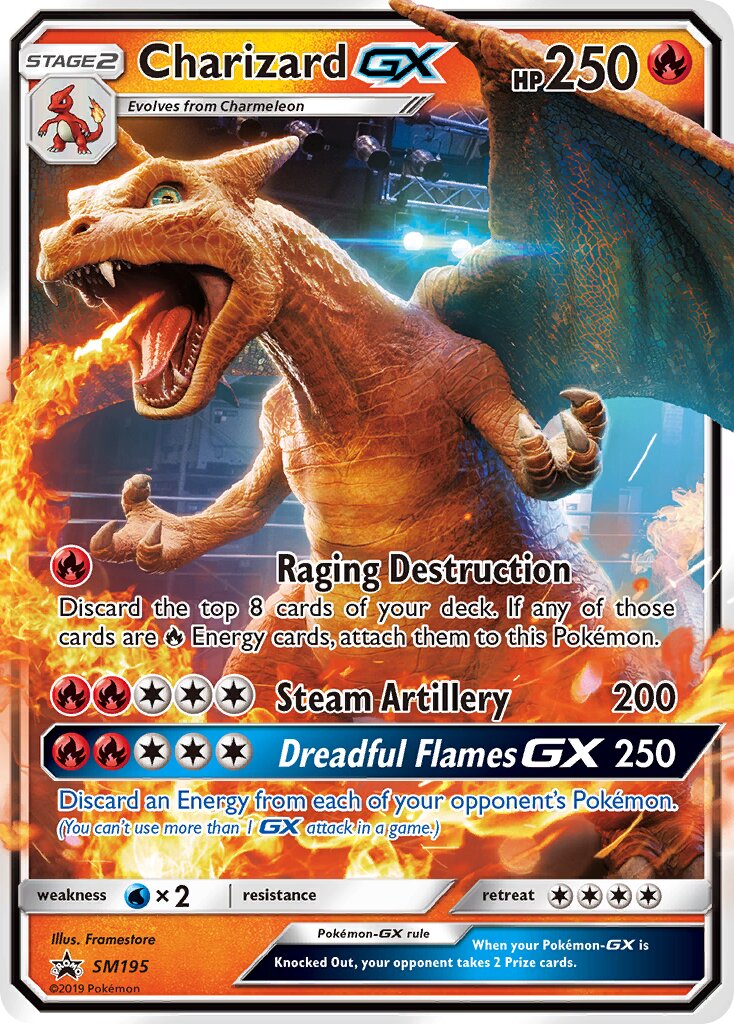 Charizard-GX SM195 — Sun & Moon Promos (English Pokémon TCG card)