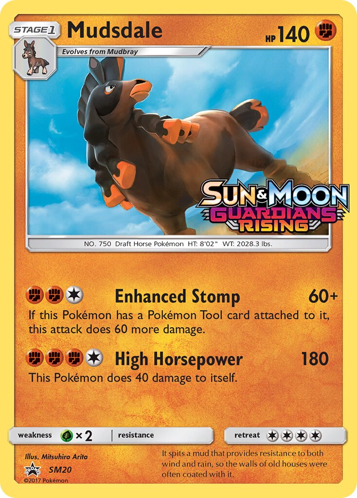 Mudsdale SM20 — Sun & Moon Promos (English Pokémon TCG card)