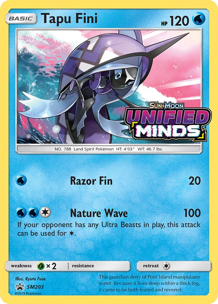 Tapu Fini SM203 — Sun & Moon Promos (English Pokémon TCG card)
