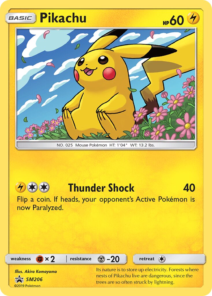Pikachu SM206 — Sun & Moon Promos (English Pokémon TCG card)