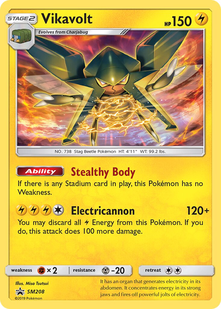 Vikavolt SM208 — Sun & Moon Promos (English Pokémon TCG card)