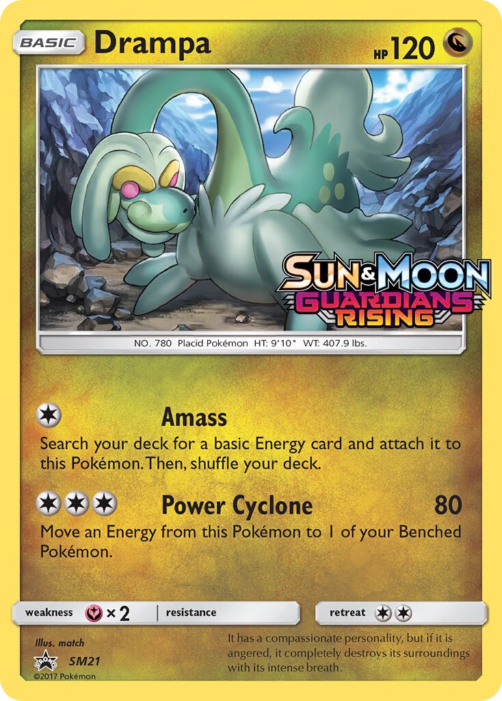 Drampa SM21 — Sun & Moon Promos (English Pokémon TCG card)