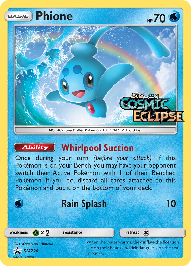 Phione SM220 — Sun & Moon Promos (English Pokémon TCG card)