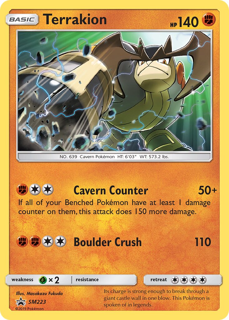 Terrakion SM223 — Sun & Moon Promos (English Pokémon TCG card)