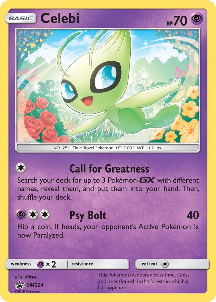 Celebi SM224 — Sun & Moon Promos (English Pokémon TCG card)