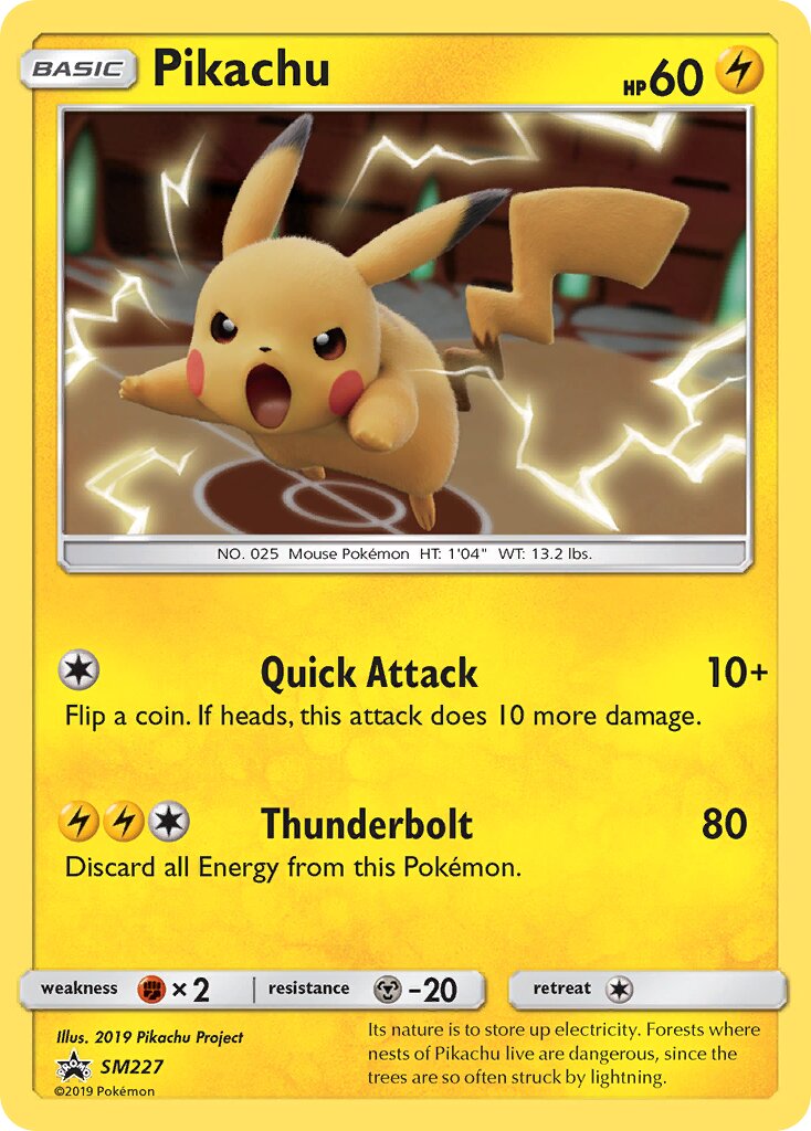 Pikachu SM227 — Sun & Moon Promos (English Pokémon TCG card)