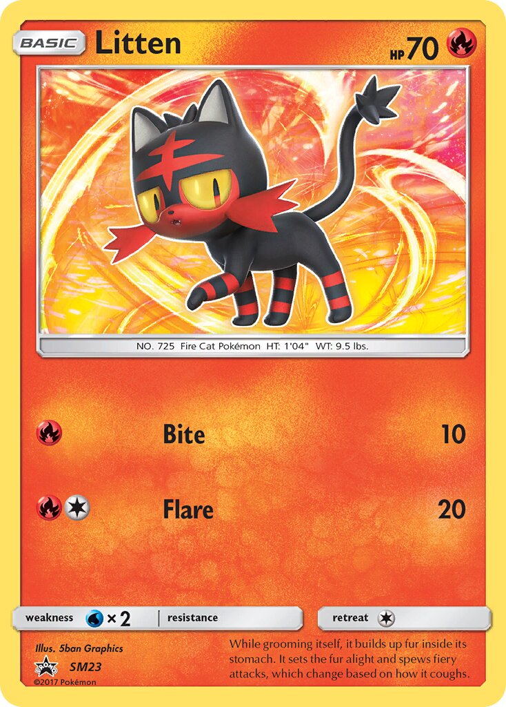 Litten SM23 — Sun & Moon Promos (English Pokémon TCG card)