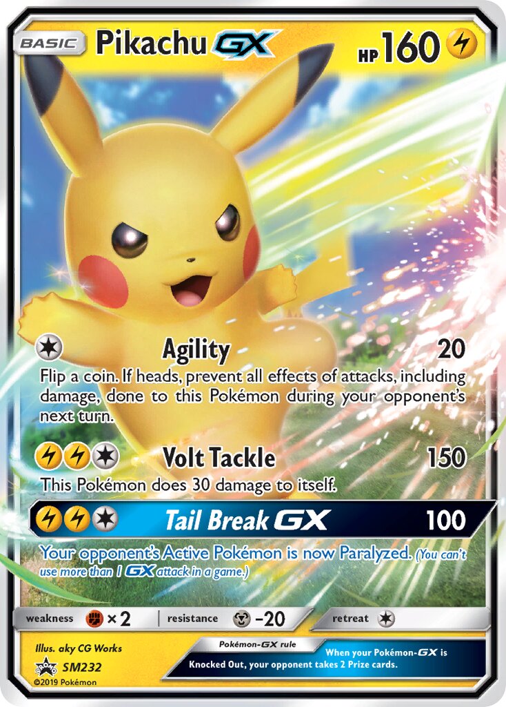 Pikachu-GX SM232 — Sun & Moon Promos (English Pokémon TCG card)