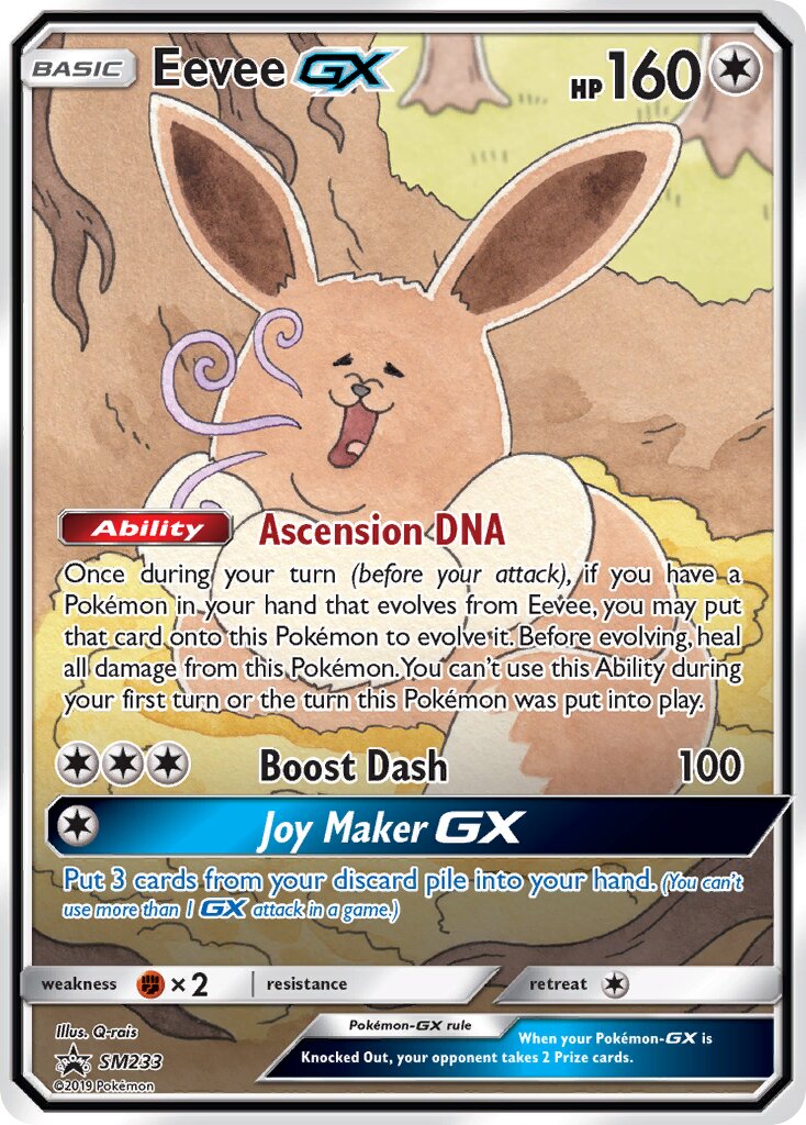 Eevee-GX SM233 — Sun & Moon Promos (English Pokémon TCG card)