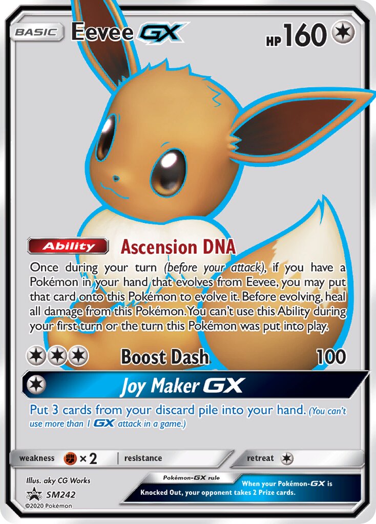 Eevee-GX SM242 — Sun & Moon Promos (English Pokémon TCG card)