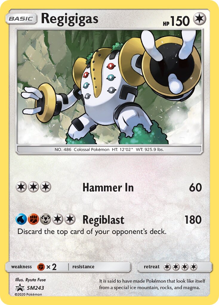 Regigigas SM243 — Sun & Moon Promos (English Pokémon TCG card)