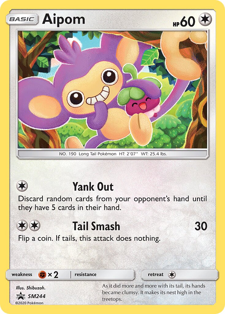 Aipom SM244 — Sun & Moon Promos (English Pokémon TCG card)