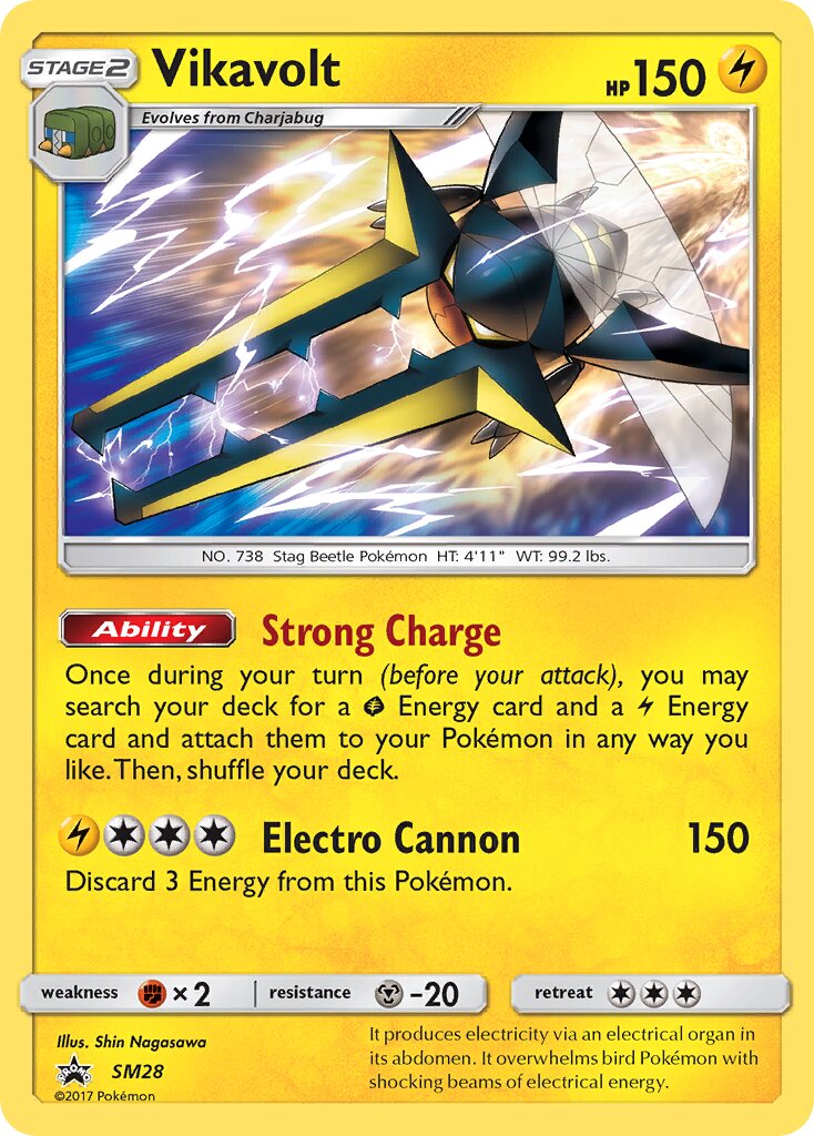 Vikavolt SM28 — Sun & Moon Promos (English Pokémon TCG card)