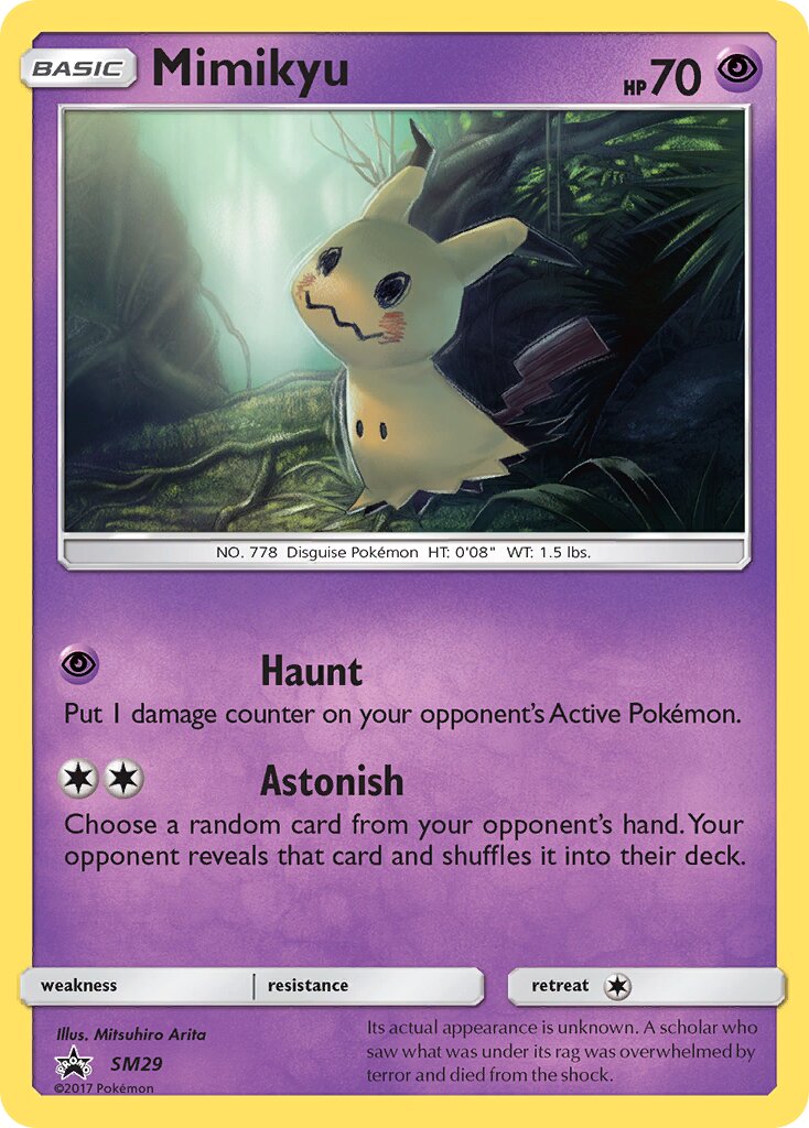 Mimikyu SM29 — Sun & Moon Promos (English Pokémon TCG card)