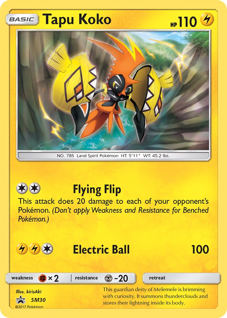 Tapu Koko SM30 — Sun & Moon Promos (English Pokémon TCG card)