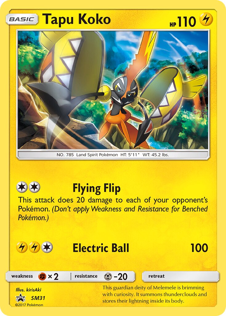 Tapu Koko SM31 — Sun & Moon Promos (English Pokémon TCG card)