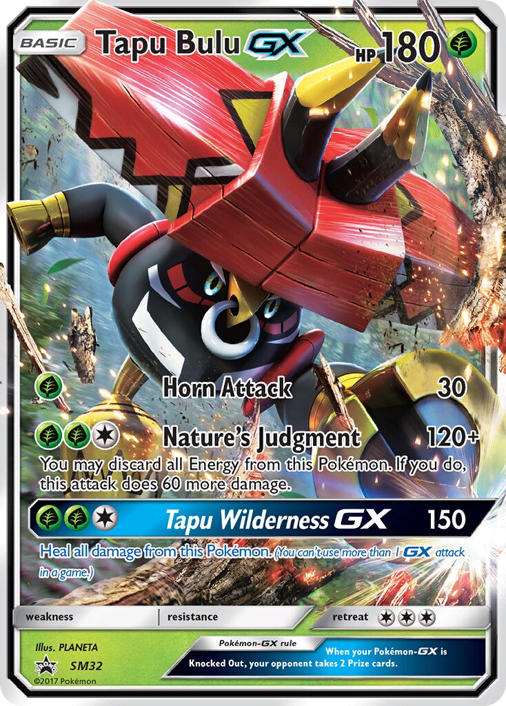 Tapu Bulu-GX SM32 — Sun & Moon Promos (English Pokémon TCG card)