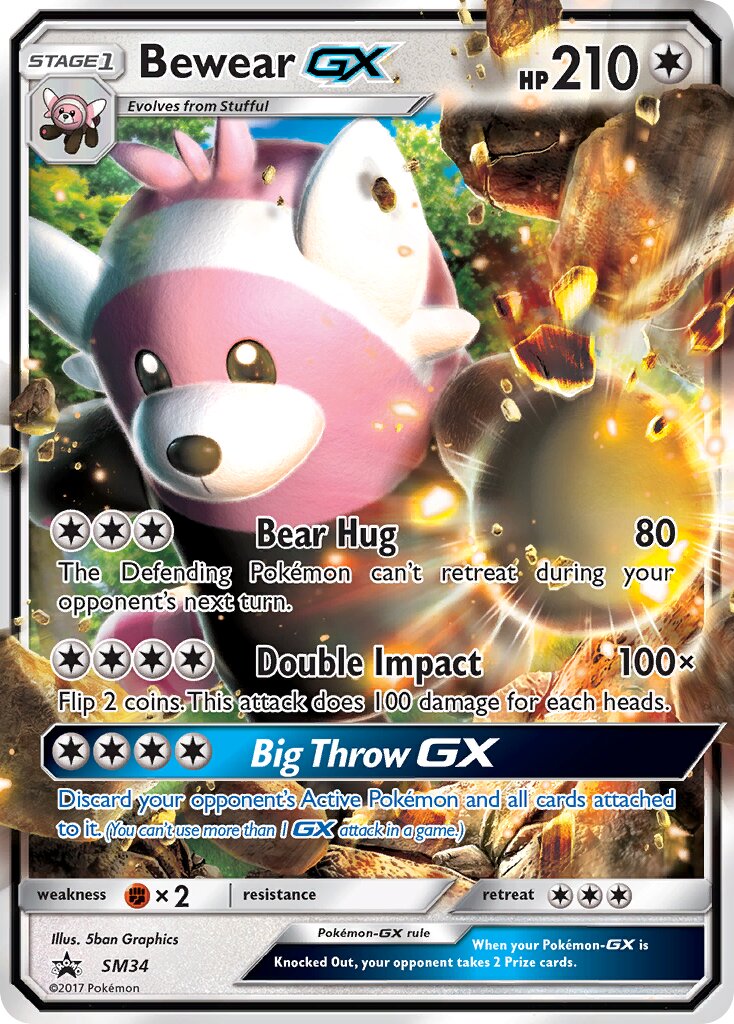 Bewear-GX SM34 — Sun & Moon Promos (English Pokémon TCG card)