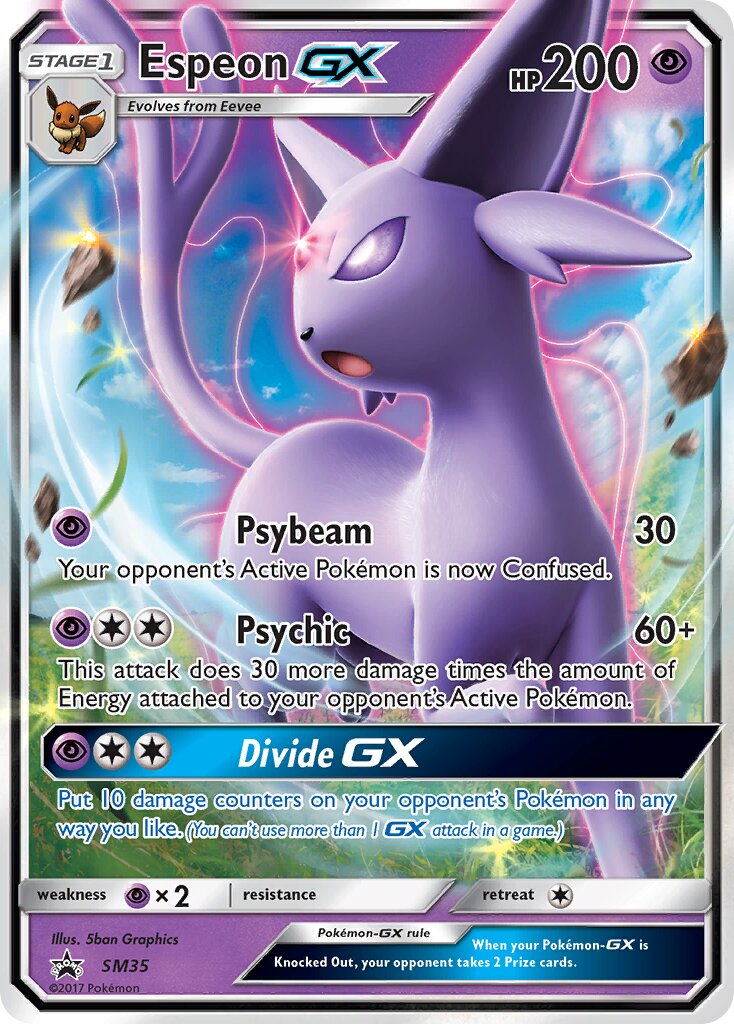 Espeon-GX SM35 — Sun & Moon Promos (English Pokémon TCG card)