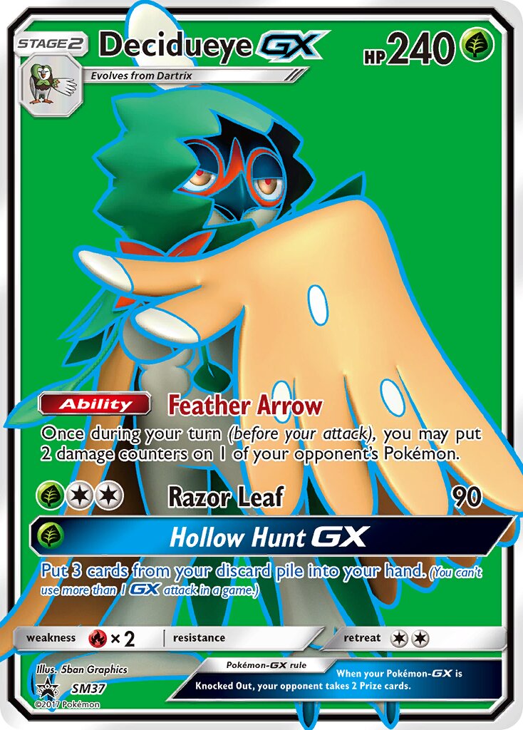 Decidueye-GX SM37 — Sun & Moon Promos (English Pokémon TCG card)