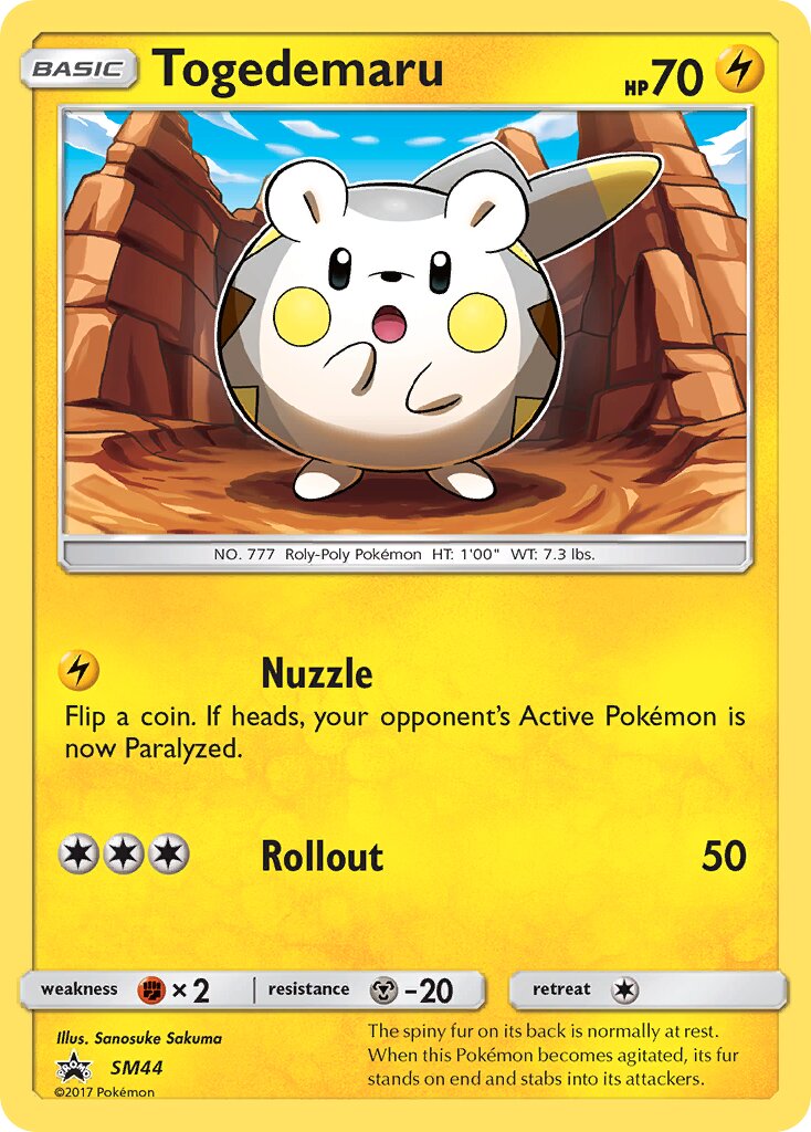 Togedemaru SM44 — Sun & Moon Promos (English Pokémon TCG card)