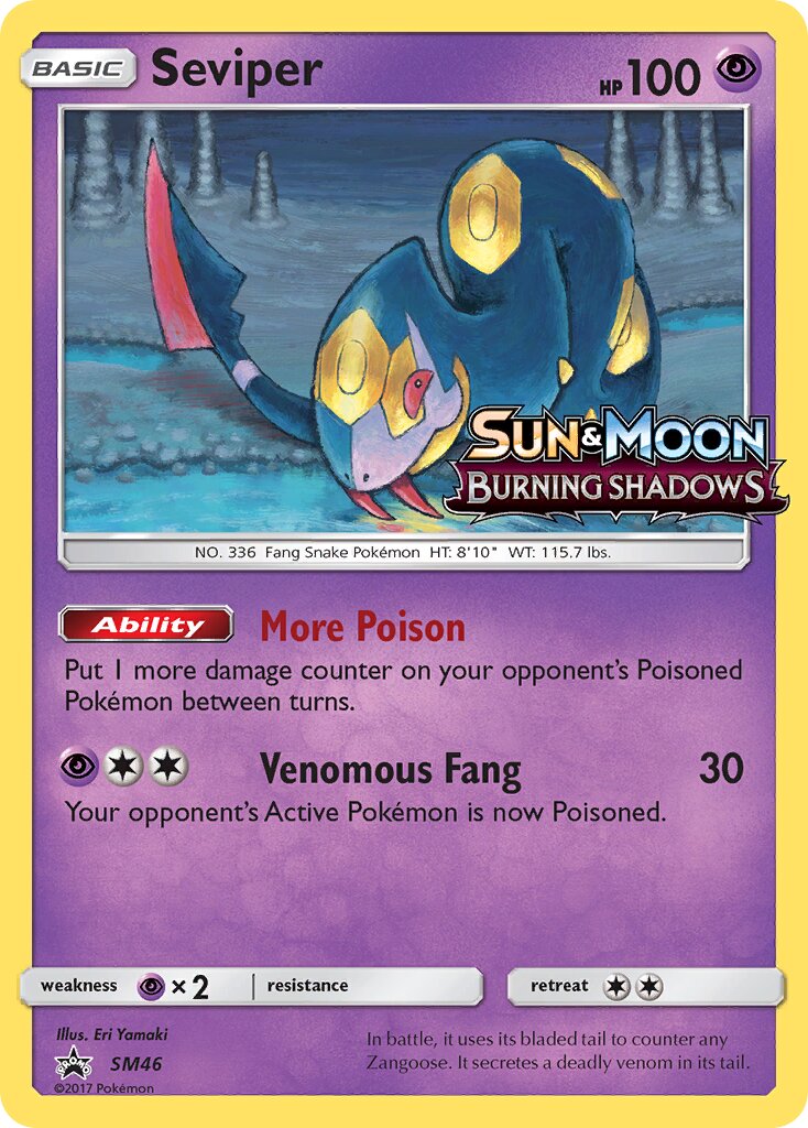 Seviper SM46 — Sun & Moon Promos (English Pokémon TCG card)