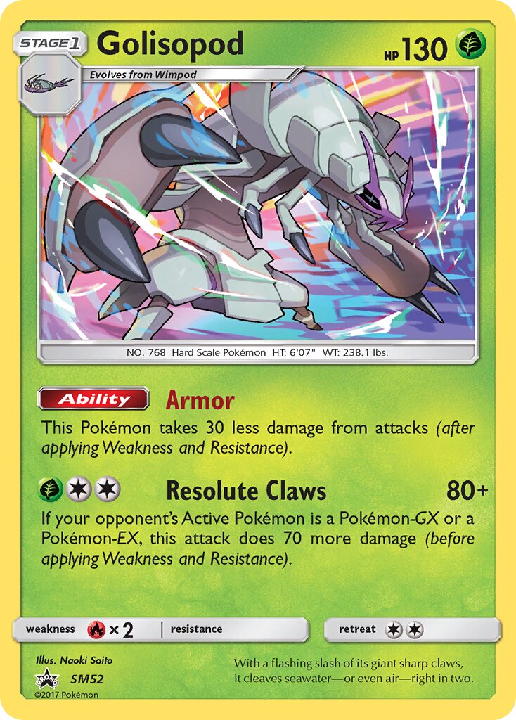 Golisopod SM52 — Sun & Moon Promos (English Pokémon TCG card)