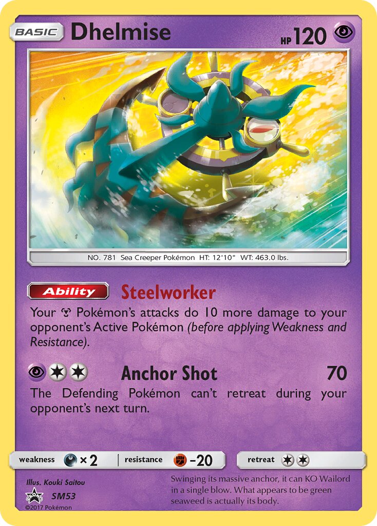 Dhelmise SM53 — Sun & Moon Promos (English Pokémon TCG card)