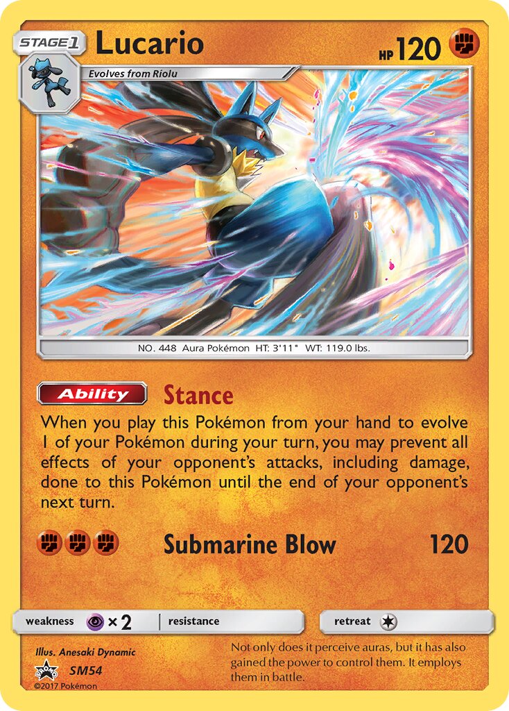 Lucario SM54 — Sun & Moon Promos (English Pokémon TCG card)