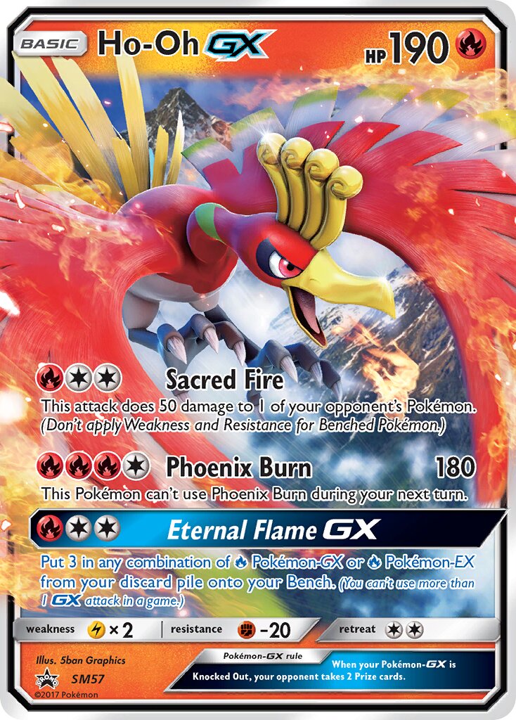 Ho-Oh-GX SM57 — Sun & Moon Promos (English Pokémon TCG card)