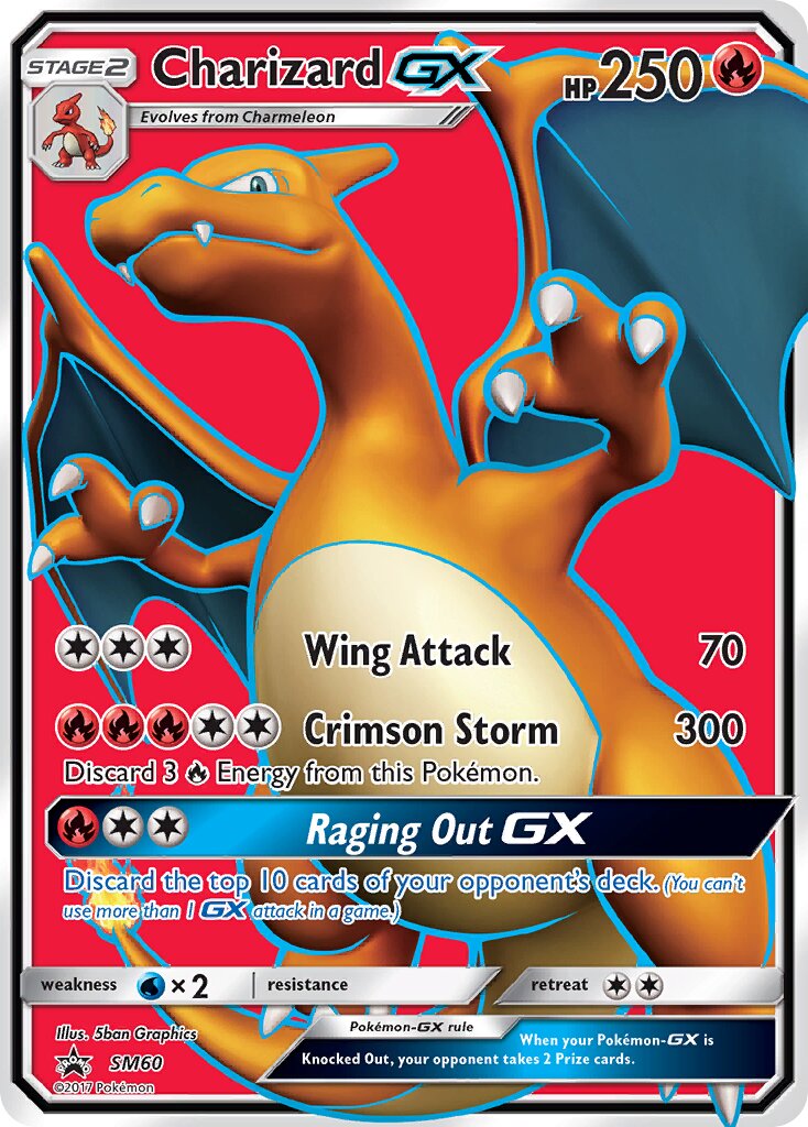 Charizard-GX SM60 — Sun & Moon Promos (English Pokémon TCG card)