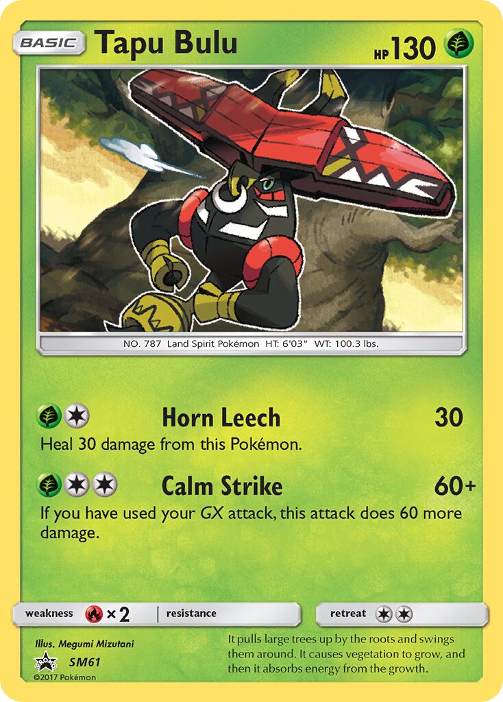 Tapu Bulu SM61 — Sun & Moon Promos (English Pokémon TCG card)