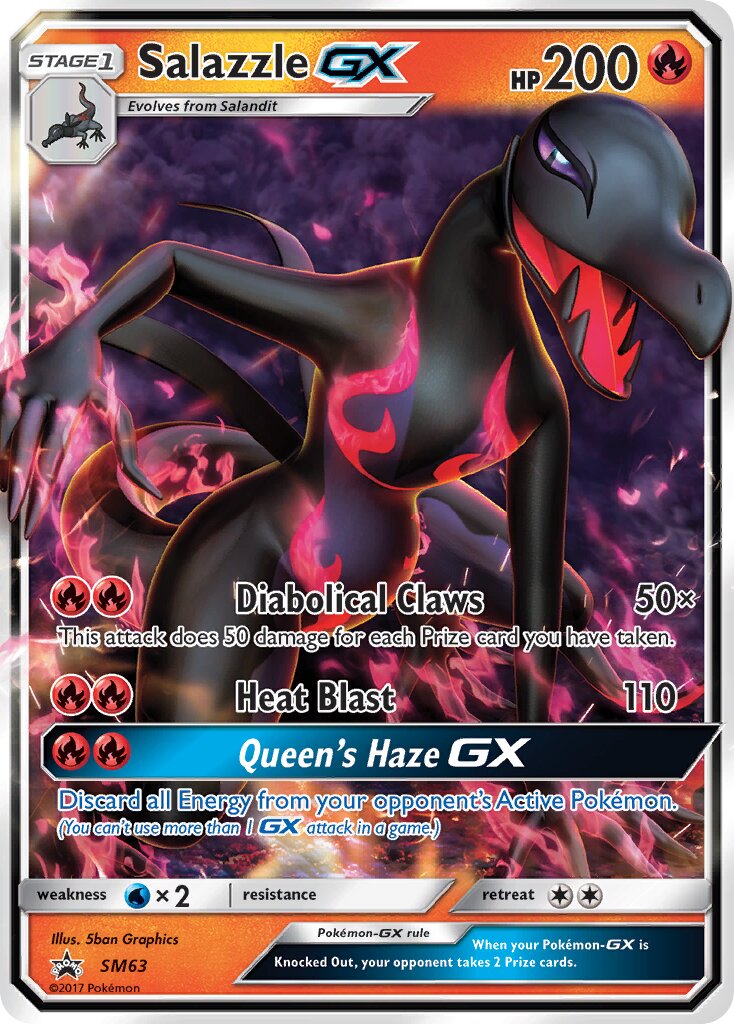 Salazzle-GX SM63 — Sun & Moon Promos (English Pokémon TCG card)