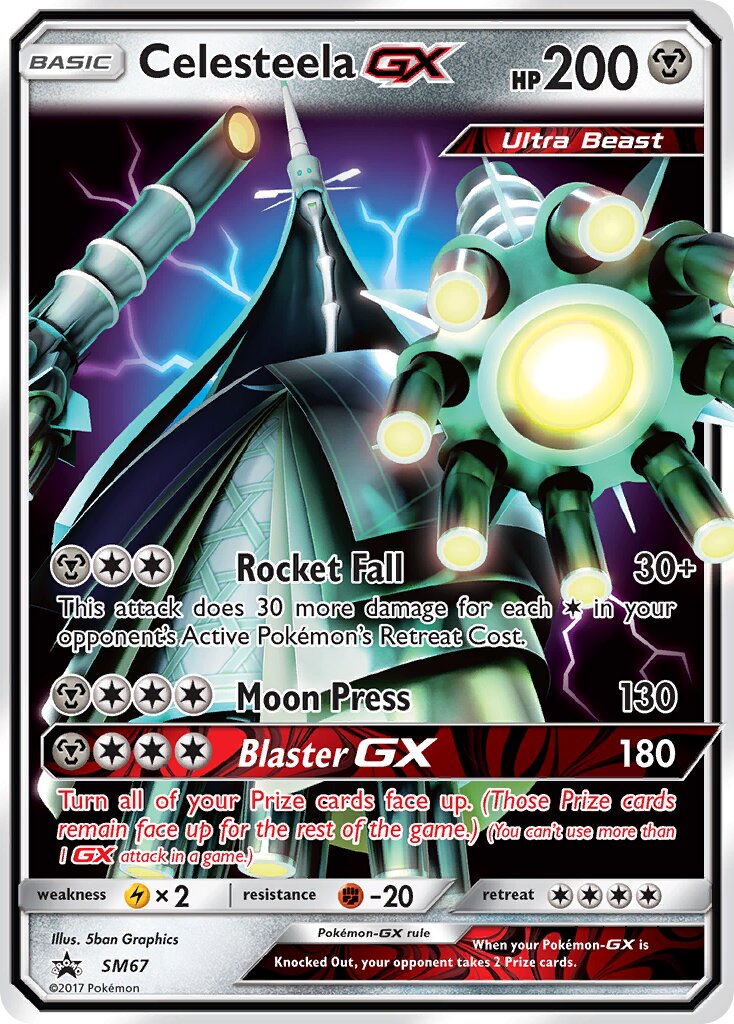 Celesteela-GX SM67 — Sun & Moon Promos (English Pokémon TCG card)