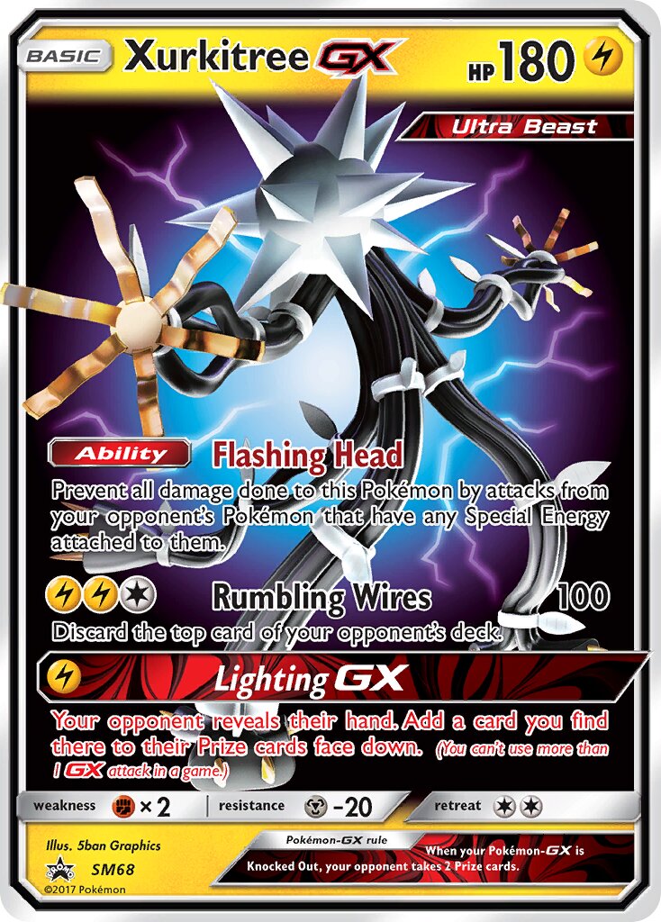 Xurkitree-GX SM68 — Sun & Moon Promos (English Pokémon TCG card)