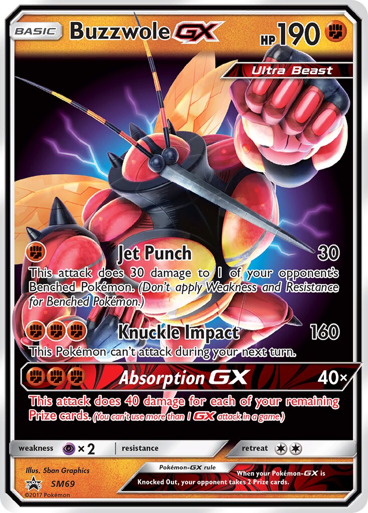 Buzzwole-GX SM69 — Sun & Moon Promos (English Pokémon TCG card)