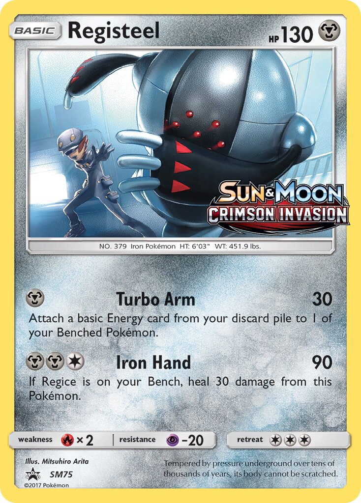 Registeel SM75 — Sun & Moon Promos (English Pokémon TCG card)
