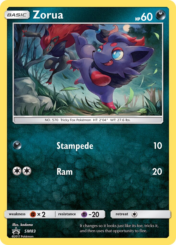 Zorua SM83 — Sun & Moon Promos (English Pokémon TCG card)