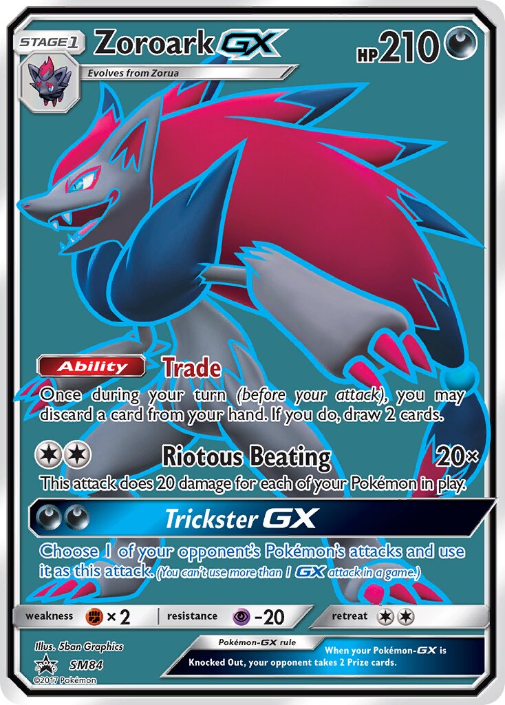 Zoroark-GX SM84 — Sun & Moon Promos (English Pokémon TCG card)