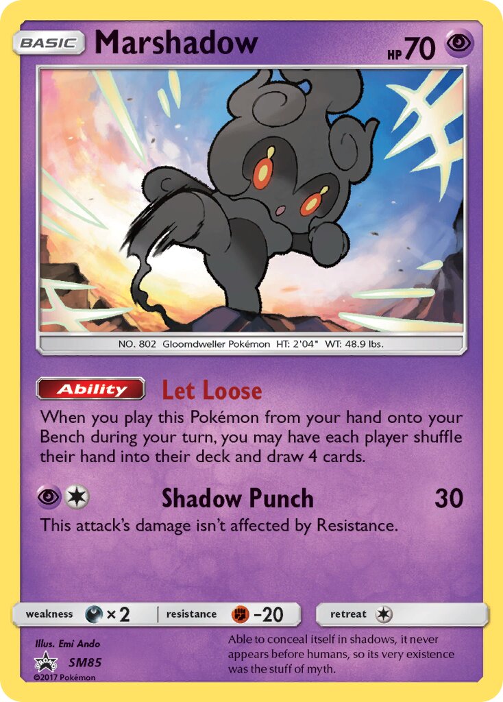 Marshadow SM85 — Sun & Moon Promos (English Pokémon TCG card)