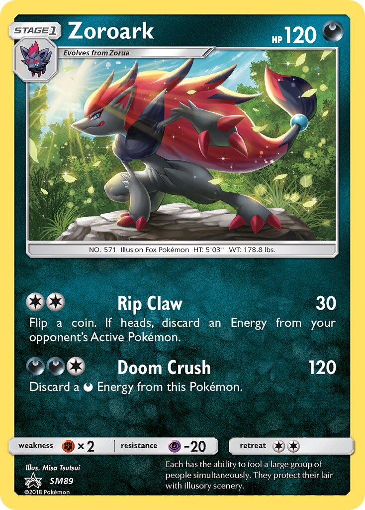 Zoroark SM89 — Sun & Moon Promos (English Pokémon TCG card)